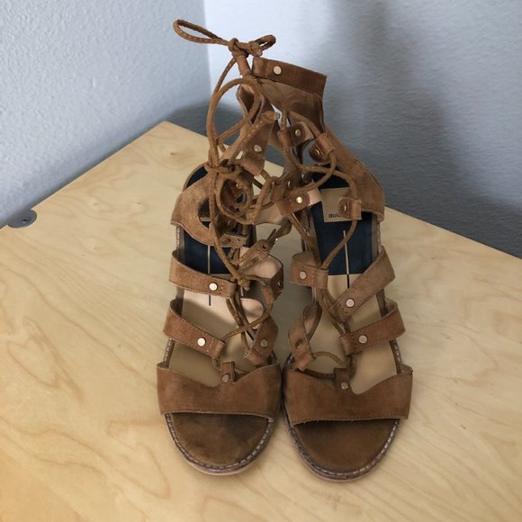 DOLCE VITA Caged Lace Up Leather Bootie - Picture 7 of 7